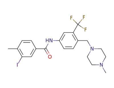 3-iodo-4-methyl-N-(4-((4-methylpiperazin-1-yl)methyl)-3-(trifluoromethyl) phenyl)benzamide