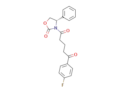 (S)-1-(4-fluorophenyl)-5-(2-oxo-4-phenyloxazolidin-3-yl)pentane-1,5-dione