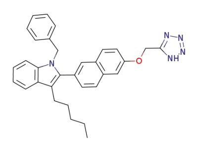 1-benzyl-3-pentyl-2-[6-(1H-tetrazol-5-ylmethoxy)naphthalen-2-yl]-1H-indole